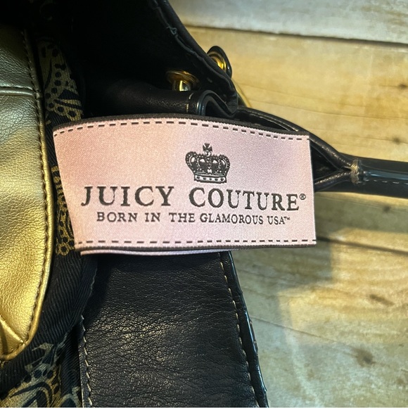 Juicy Couture Vintage Y2K Black Leather Handbag - Picture 15 of 16